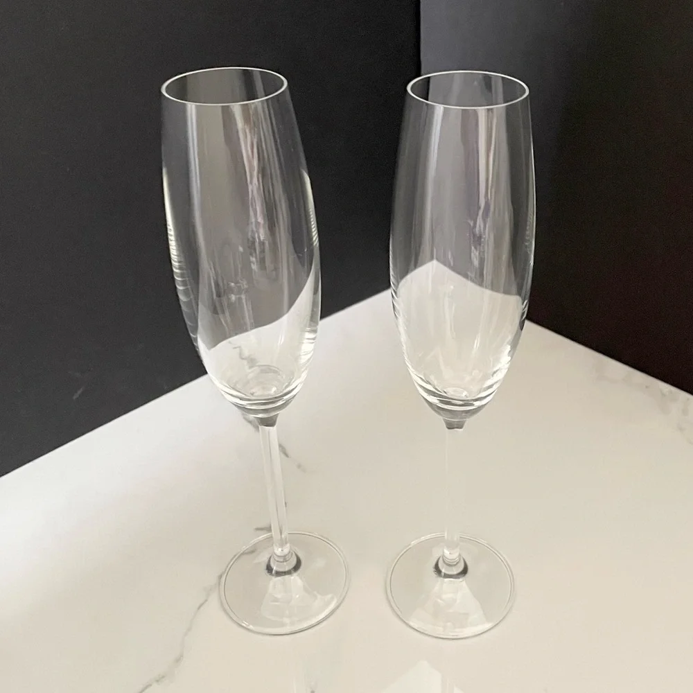 SET of 2 Toasting Flutes by Lenox